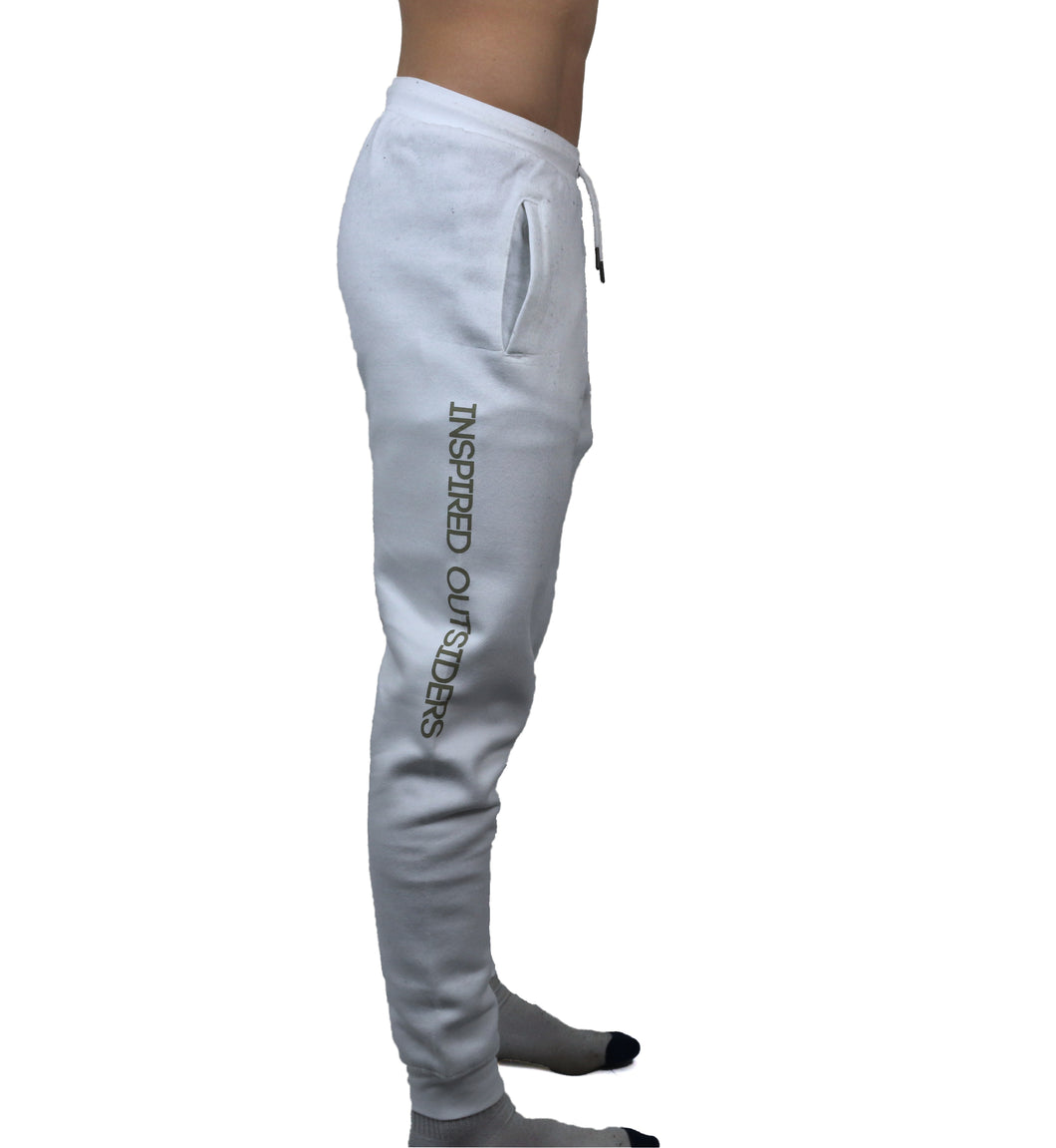 White Jogger Track Pants